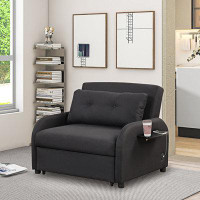 Latitude Run® Pull Out Sofa Sleeper with  USB Charge