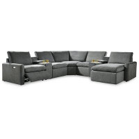 Signature Design by Ashley 129" Wide Right Hand Facing Reclining Sofa & Chaise