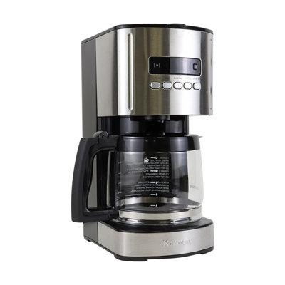 Kenmore Kenmore Aroma Control 12-Cup Programmable Coffee Maker, Black and Stainless Steel, Reusable Filter in Coffee Makers