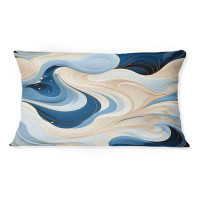East Urban Home Coastal Minimalism Boho Pattern - Abstract Printed Throw Pillow