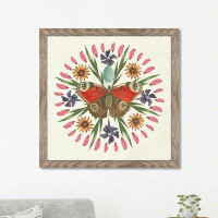 Made in Canada - Harper Orchard Butterfly Mandala II' Framed Acrylic Painting Print on Acrylic