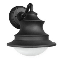 Canora Grey Hernandes Black 1 - Bulb 8.7" H Integrated LED Outdoor Barn Light