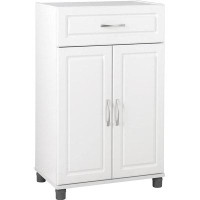 Wildon Home® 1 Drawer/2 Door Base Storage Cabinet 24" - White