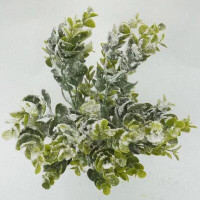 The Holiday Aisle® 18" 5 Stems Artificial frosted Eucalyptus Greenery Plant for Christmas Home Décor, Floral Bush