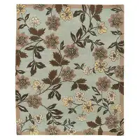 Tufenkian Chelsea Hand-Knotted Wool Teal/Brown/Yellow Area Rug