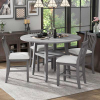 August Grove Cabrero Free Form 54'' L x 54'' W Dining Set