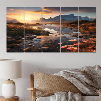 Millwood Pines Table Mountain South Africa III - Landscapes Canvas Print - 5 Equal Panels
