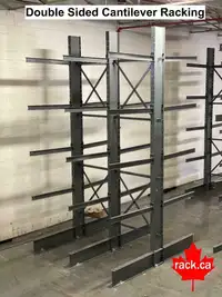 Cantilever Racking In Stock - Largest Canadian made stock in Ontario - Quick Ship Anywhere In Canada