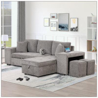 Latitude Run® L-Shape 3 Seat Reversible Sectional Couch