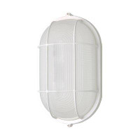 Beachcrest Home Aubuchon 10.88'' H Integrated LED Frosted Glass Outdoor Bulkhead Light
