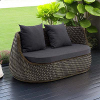 Hokku Designs Outdoor sofa garden creative rattan woven sofa bed