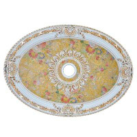 Artistry Lighting Floral Oval Ceiling Medallion