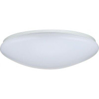 Ebern Designs Dahlstrom White Integrated LED Outdoor Flush Mount