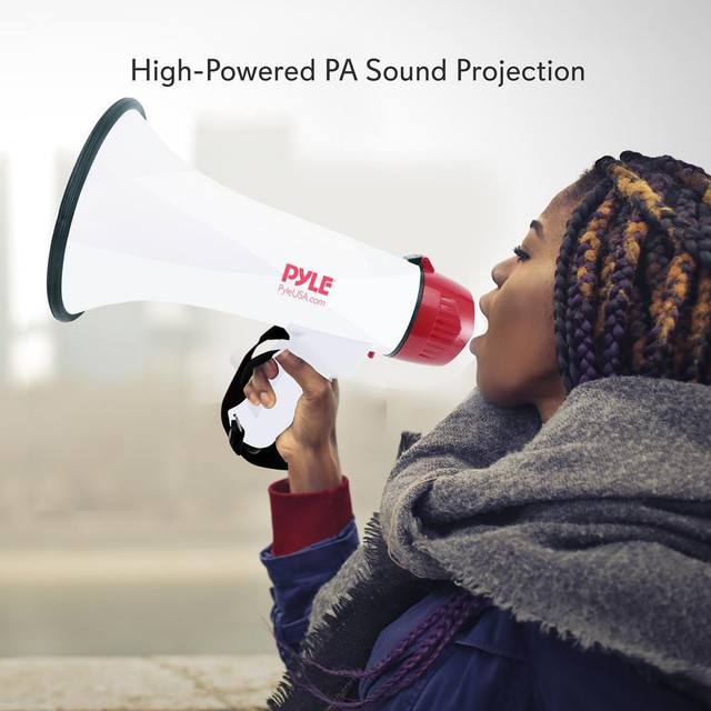 New Medium size Megaphone with Plug-in Handheld Mic Pyle PMP40 in Other in Ontario - Image 4