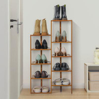 Bring Home Furniture 10-Tier Twin Stand Shoe Rack-36.2" H x 20.5" W x 11" D