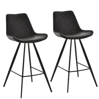 Bar Chair 19.5"x 24"x 39.25" Black