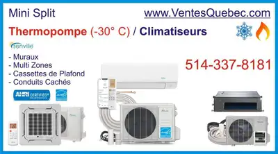 - Air Climatise Mural/ Thermopompe " Senville AURA " - Technologie Inverter - Wi-Fi - Fonctionne a -...