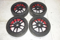 JDM Work Emotion Kiwami Wheels Rims Tires 5x100 18x7 +55 Offset Japan