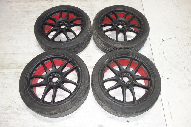 JDM Work Emotion Kiwami Wheels Rims Tires 5x100 18x7 +55 Offset Japan in Tires & Rims