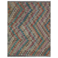 Rug N Carpet Rectangle Kandahar Wool Indoor/Outdoor Area Rug