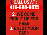 WE PAY TOP $CASH$ FOR UNWANTED CARS, VANS, TRUCKS DEAD OR ALIVE $200 - $4000  CALL 416-688-9875
