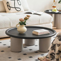 Hokku Designs Simple Nordic Coffee Table  French Modern Light Luxury Living Room Network Red Small Apartment Round Coffe