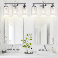 Latitude Run® 3-Light Bathroom Light Fixtures