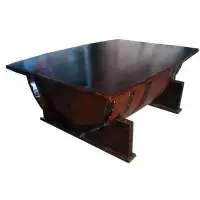 MGP Solid Wood Sled Coffee Table with Storage