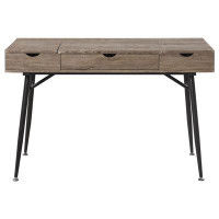 17 Stories Airyona 1-drawer Writing Desk Rustic Driftwood