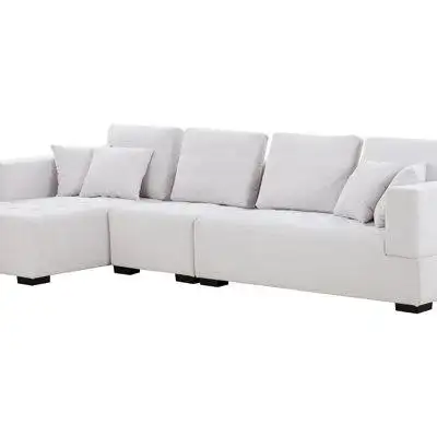 Latitude Run® Mid Century Modern Sofa L-Shape Sectional Sofa Couch Left Chaise For Living Room