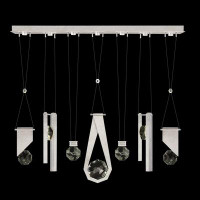 Fine Art Handcrafted Lighting Aria 60" W Linear Pendant with Charm 1,2,3,4