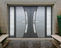 DOUBLE ENTRANCE DOORS, SIDE ENTRY DOORS, FIBERGLASS DOORS, MODERN DOORS REPLACEMENT & INSTALLATION - FREE ESTIMATES
