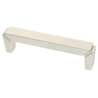 D. Lawless Hardware 3-3/4" Modern Notched Pull Polished NIckel