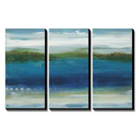 Made in Canada - Red Barrel Studio 'Waterfall' by Rita Vindedzis 3 Piece Painting Print on Canvas Set