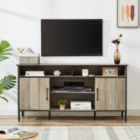 17 Stories 58-inch TV stand and media entertainment center console with up to 65-inch TV,