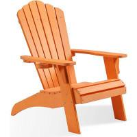 Rosecliff Heights Adirondack Chair, Oversized Fire Pit Chair with Cup Holder, 350Lbs Support Patio Chairs-41.5" H x 30.3