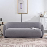 Latitude Run® Modern Polyester Fabric Upholstered Sofa With 4 Pillows