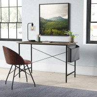 Trent Austin Design Computer Desk – Modern Desk With Industrial Style - Woodgrain-Look And Steel For Home Office, Bedroo