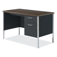 Alera® Single Pedestal Steel Desk