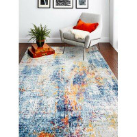 Darya Home Darya Home Easter Collection Transitional Abstract Area Rug Multi