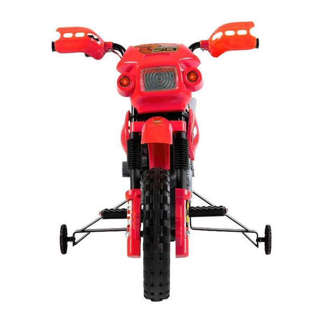 6V KID ELECTRIC RIDE ON MOTORCYCLE POWERED DIRT BIKE BATTERY SCOOTER FOR 3-6 YEAR OLD KIDS TODDLERS W/ TRAINING WHEELS R in Toys & Games - Image 4