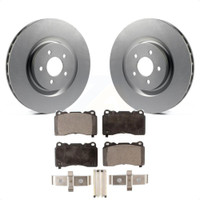 Front Coated Disc Brake Rotors And Ceramic Pads Kit For Ford Mustang KGT-100108
