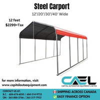 Wholesale Deal Alert! Secure Yours Now: Brand New Certified Steel Carport Car Shelter Building – Shipping Available!