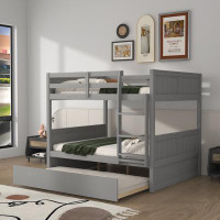 Harriet Bee Raylee Full Over Full Standard Bunk Bed with Trundle by Harriet Bee