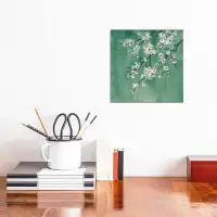 East Urban Home Cherry Cloud I Jade - Wrapped Canvas Print