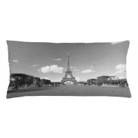 East Urban Home Eiffel Tower Indoor/Outdoor Lumbar Pillow Cover