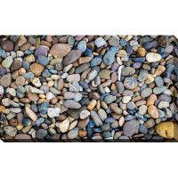 Made in Canada - Picture Perfect International 'Water Stones 17' Photographic Print on Wrapped Canvas