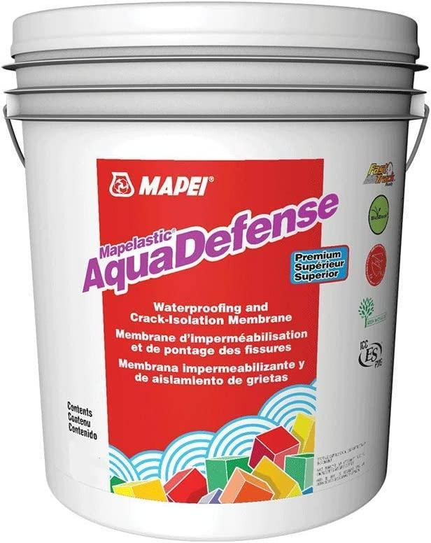 Mapei Mapelastic Aquadefence Liquid Waterproofing and Crack Isolation Membrane 5 Gal in Floors & Walls