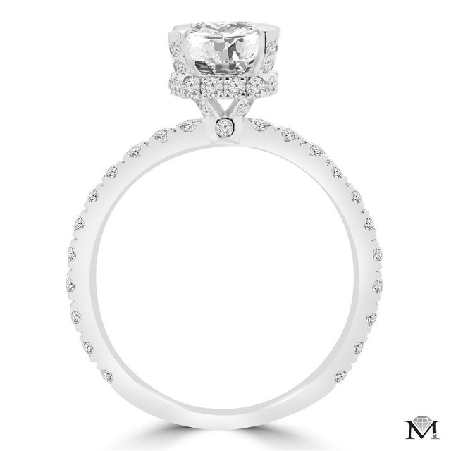 DIAMOND ENGAGEMENT RING WITH A 1.50 CARAT CENTER / BAGUE DE FIANCAILLES  AVEC DIAMANT DE 1.50 CARAT in Jewellery & Watches in Greater Montréal - Image 3