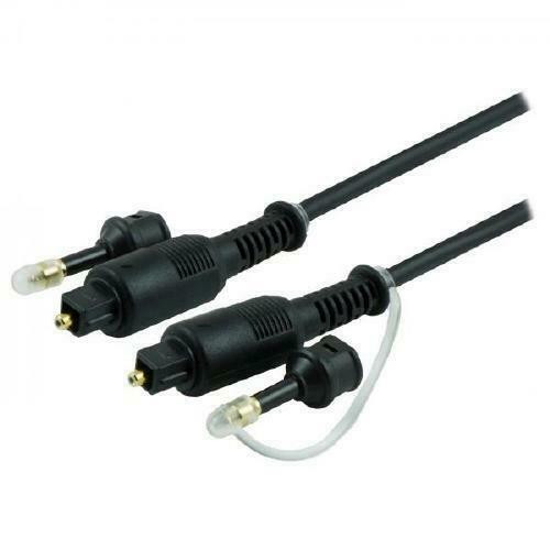 12ft. GE Pro Optical Audio Cable with Mini Toslink Adapters Included - Black in General Electronics in Québec